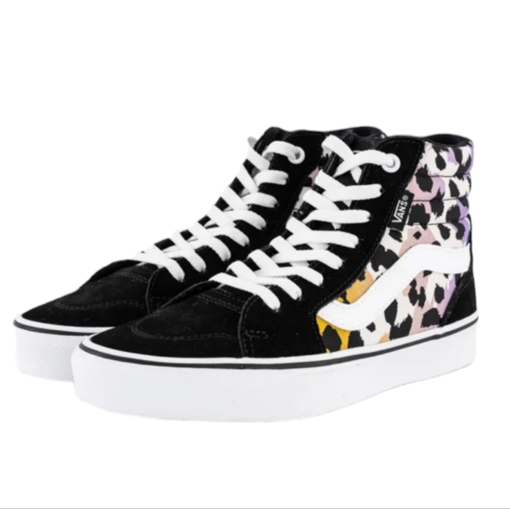 NWOT size 6 youth Vans Filmore Hi high top leopard print running shoes s…‎ - Picture 8 of 8